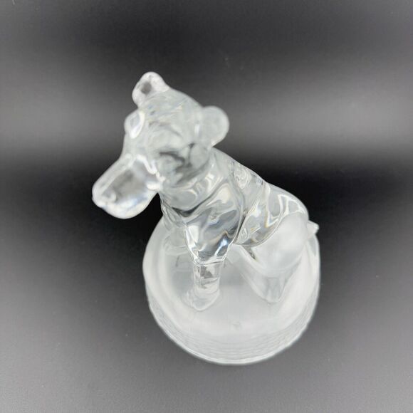 1993 Crystal Airedale Terrier Dog Sculpture Cristal D'arque Chien France 5.5 in - Picture 6 of 8